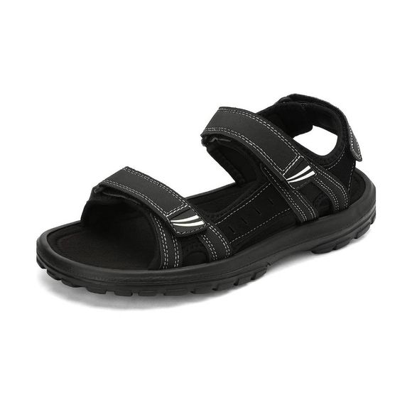 Men Sandals Outdoor Lightweight Anti Slip Waterproof Black Size 10 main image 7